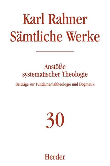 Anstöße systematischer Theologie