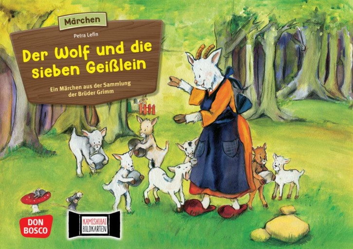 Der Wolf und die sieben Geißlein. Kamishibai Bildkartenset