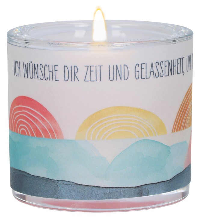 Glaswindlicht zum Geburtstag - Ich wünsche dir...