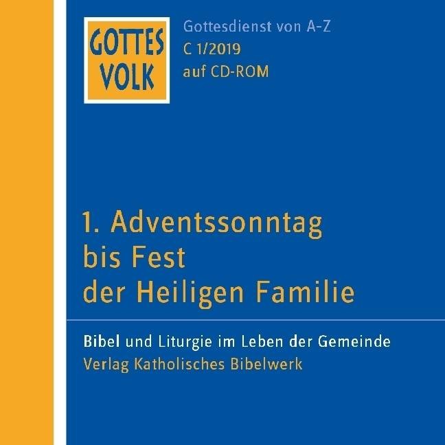 1. Adventssonntag bis Fest der Heiligen Familie, 1 CD-ROM