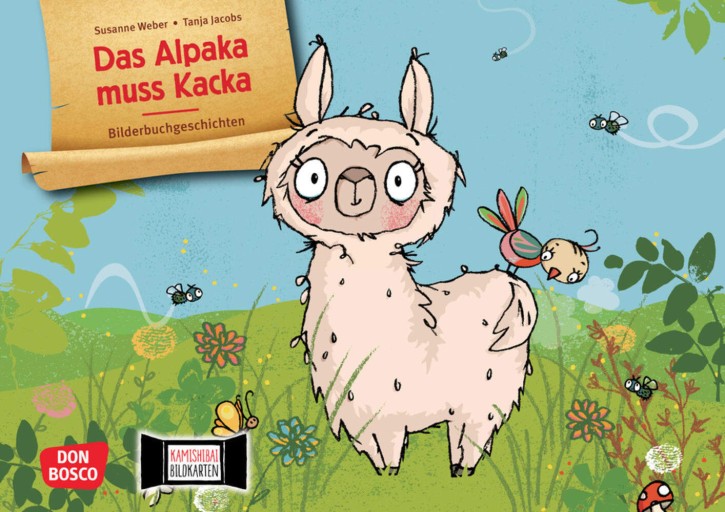 Das Alpaka muss Kacka. Kamishibai Bildkartenset