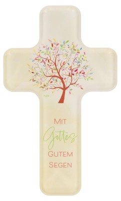 Kinderkreuz aus Acrylglas - Mit Gottes gutem Segen