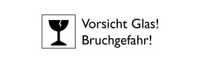 Schiefertafel mit Glaseinsatz - Dein Engel der Freude