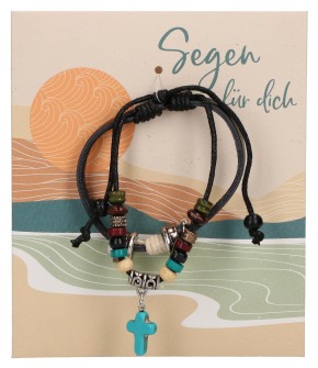 Leder-Armband - Segen für dich