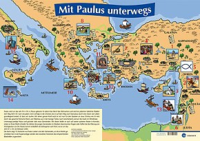 Mit Paulus unterwegs - Plakat